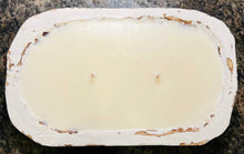 Load image into Gallery viewer, White Wooden Dough Bowl